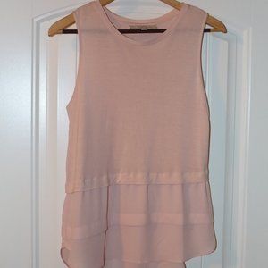 LOFT Tier Top - Sz Med Pink